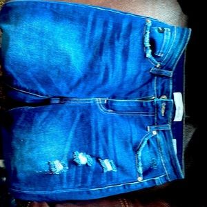 KanCan frayed bottom skinny denim jeans